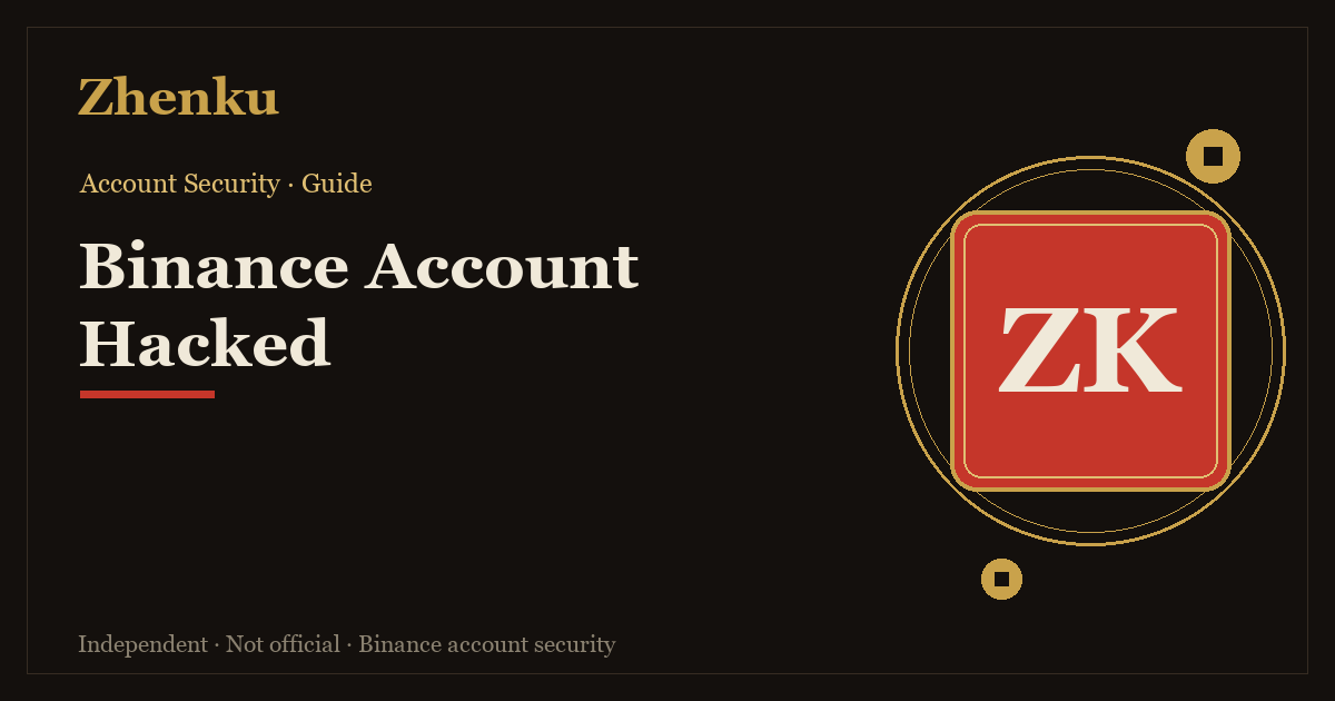 Cover: what to do when your Binance account is hacked