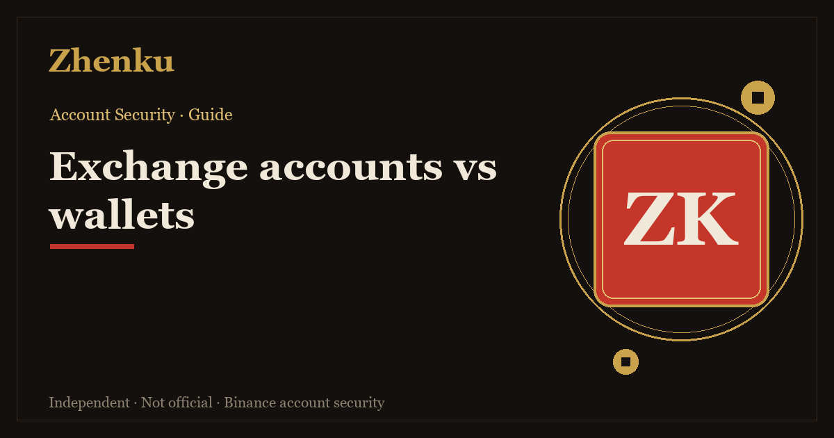 Cover comparing the two security models of an exchange account and a self-custody wallet