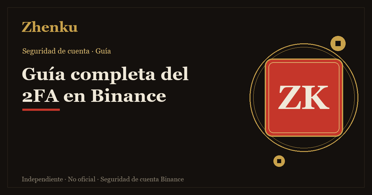 Portada de la guía completa del 2FA en Binance
