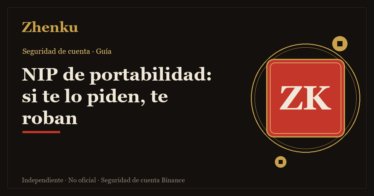 Portada: el NIP de portabilidad de cuatro dígitos que llega desde el 051 y por qué nadie más debe pedírtelo